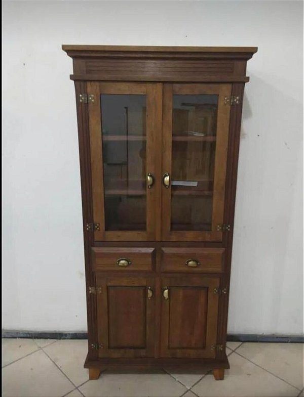 CRISTALEIRA 2 PORTAS SUPERIORES, 2 GAVETAS, 2 PORTAS INFERIORES - REF. 2010