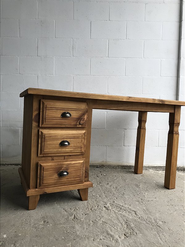 ESCRIVANINHA RÚSTICA 03 GAVETAS