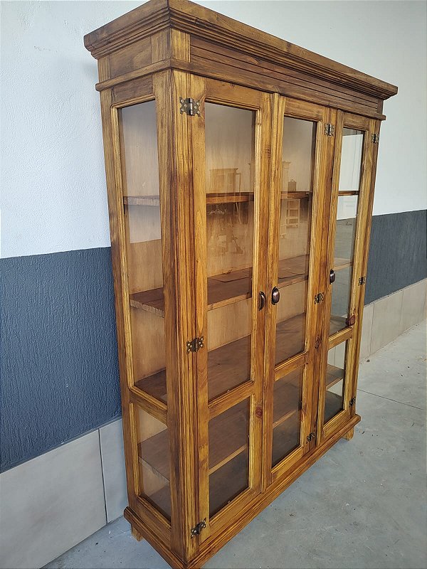 CRISTALEIRA 3 PORTAS LATERAL VIDRO  - REF. 3009