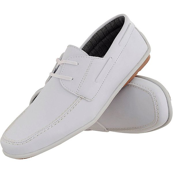 mocassim masculino branco