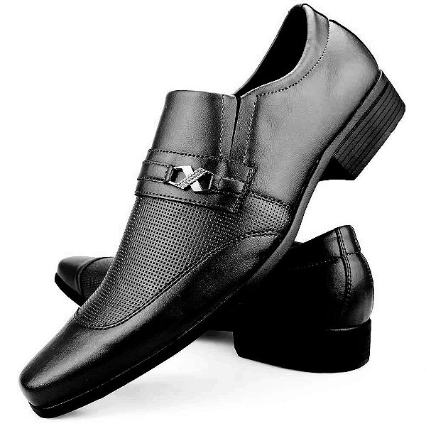 O melhor Sapato Social Masculino Preto Recortes Promoção Blackfriday você  encontra aqui, Confira! - Sapatofranca - A sua loja de calçados online