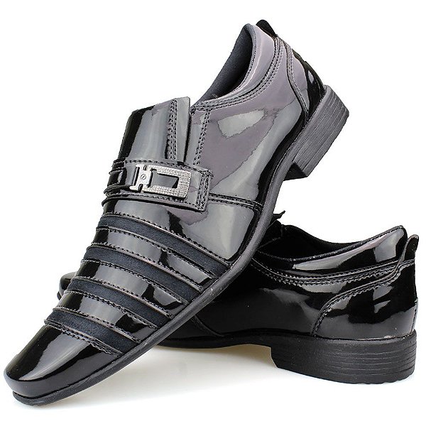 sapato social masculino de verniz