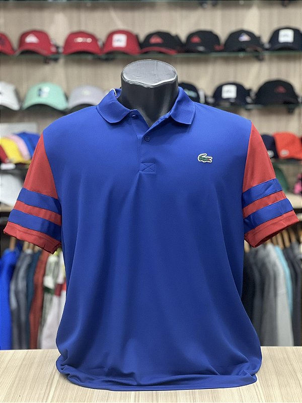 Camisa Polo Lacoste Esportiva Colorblock ultra-dry