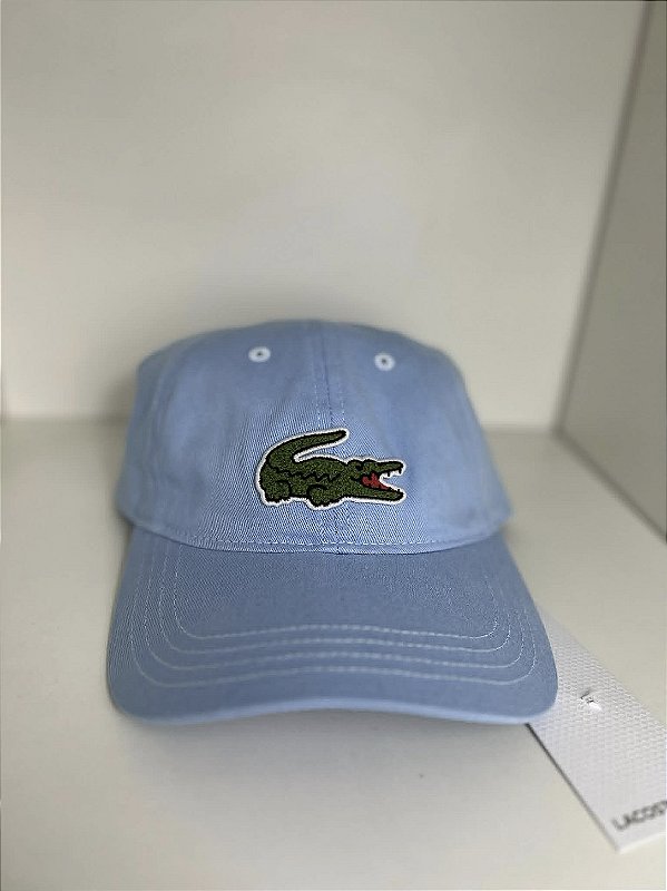Boné Lacoste Big Croc - azul bb