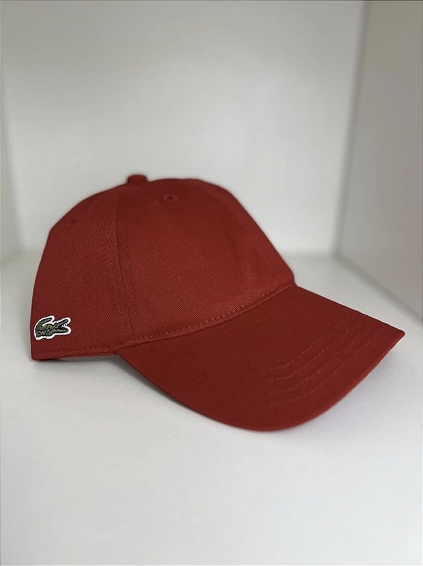 Boné Lacoste Gabardine - vermelho