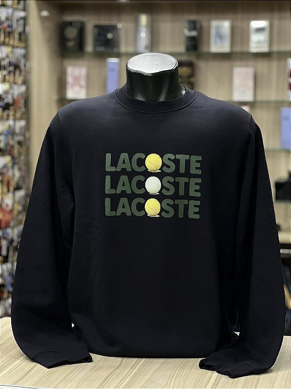 Moletom Lacoste Gola careca