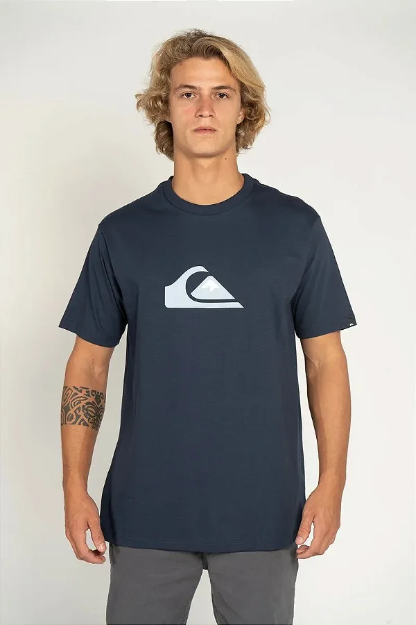 Camiseta Quiksilver M/C Comp Logo Marinho