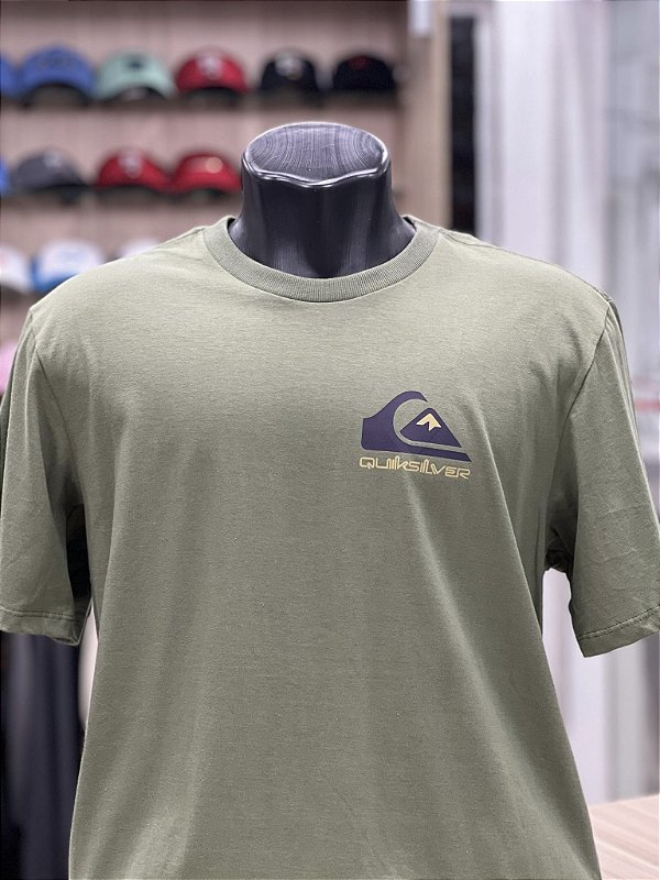 Camiseta Quiksilver M/C Omnl Logo Ps Verde militar