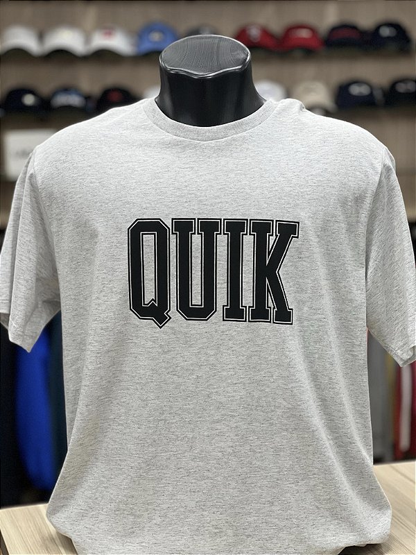 Camiseta Quiksilver M/C Griff Quik Cinza Claro Mescla