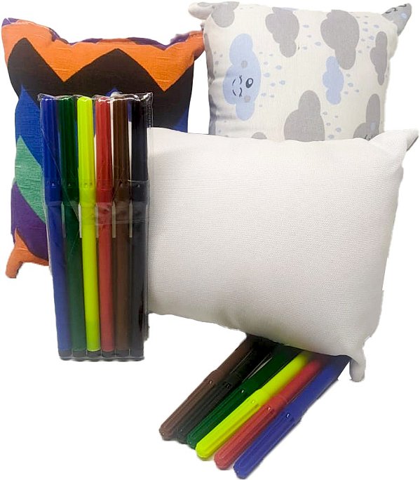 kit almofada + canetinha