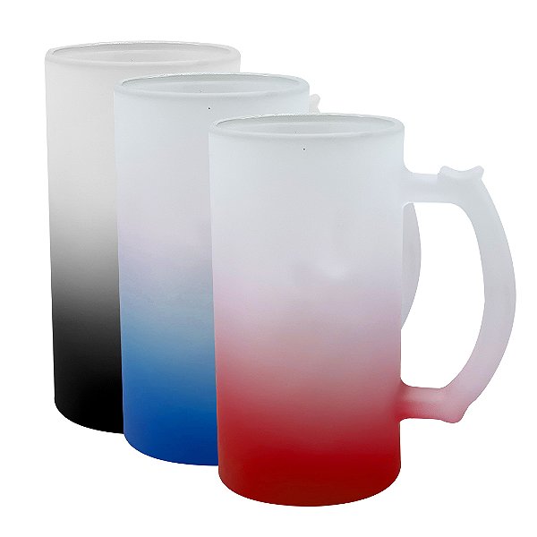 Caneca de Chopp Jateada Degradê 475ml