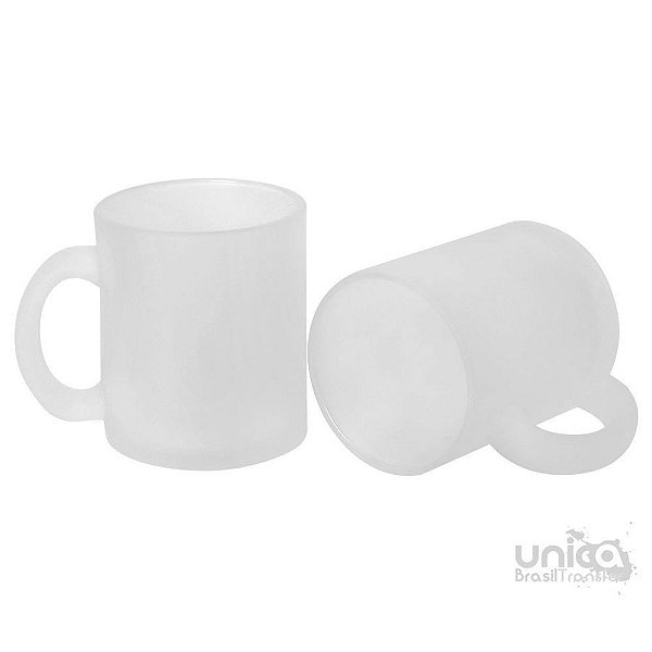 Caneca em Vidro Jateado- 325 ML