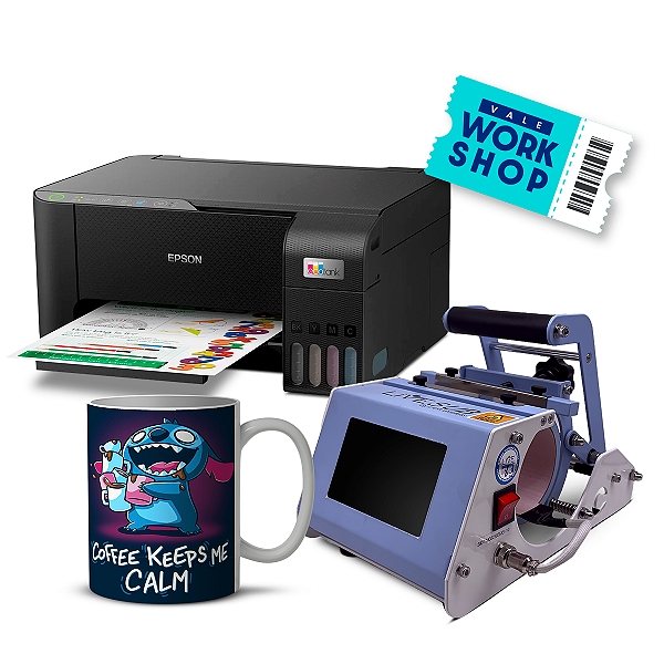 Kit Prensa de Canecas Elite - Iniciante