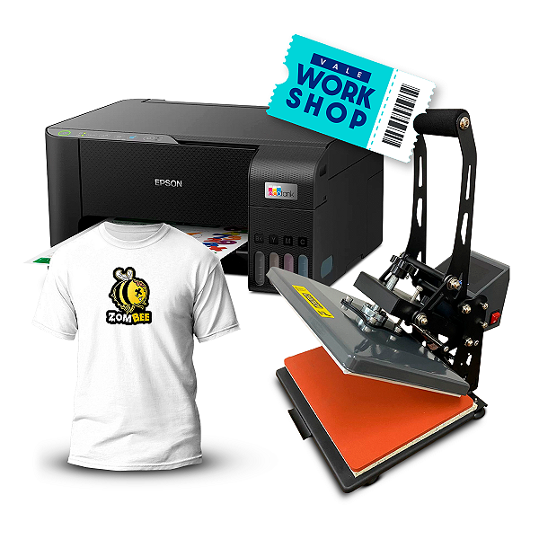 Kit Prensa Plana 25x30cm com Gaveta - Iniciante