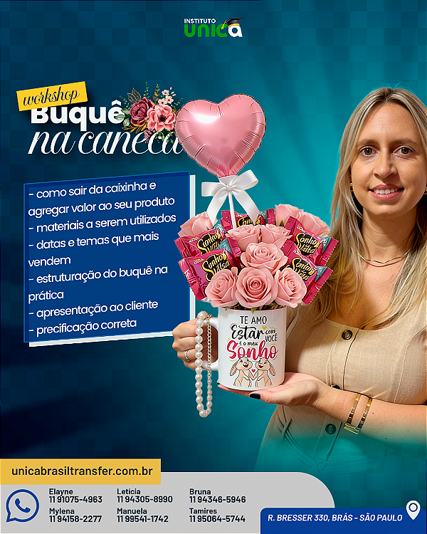 Workshop - Buquê na Caneca - 09/05/26