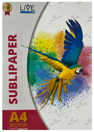 Papel Sublimático Sublipaper - 100 Folhas A4