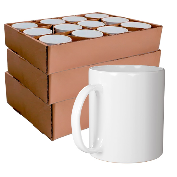 Caneca Branca 325ml - Live - Caixa com 36 Unidades