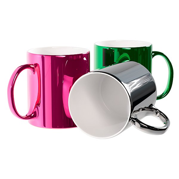 Caneca de Cerâmica Espelhada - 325ml