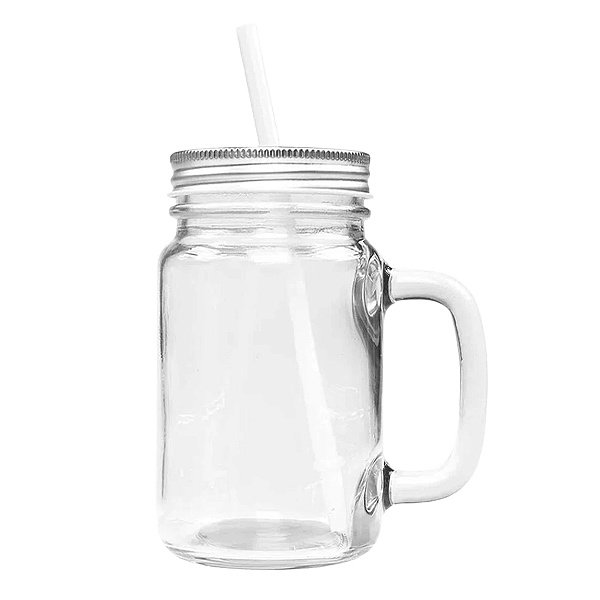 Mason Jar em Vidro Cristal 500 ml