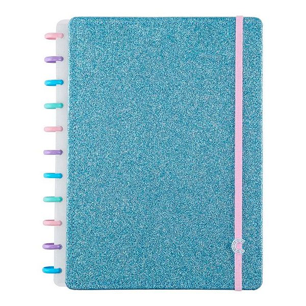 Caderno Inteligente - Lets Glitter Ocean Blue