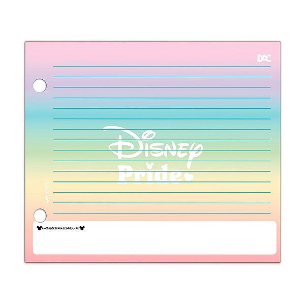 Refil de folhas para mini ficheiro Horizontal Disney Pride