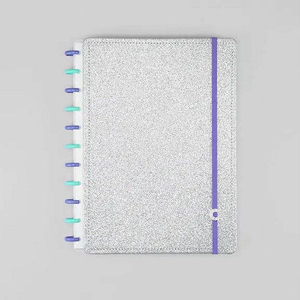 Caderno Inteligente - Lets Glitter Silver 2.0