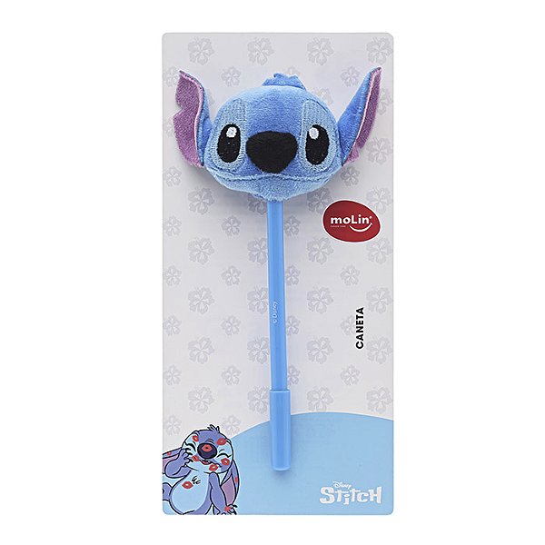 Caneta Face Plush Stitch Molin