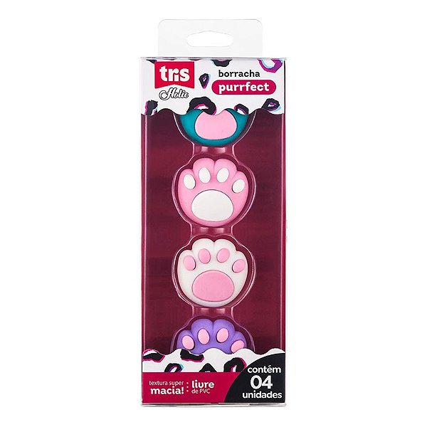 Borracha Purrfect Tris Holic Pets Kit com 4 Un