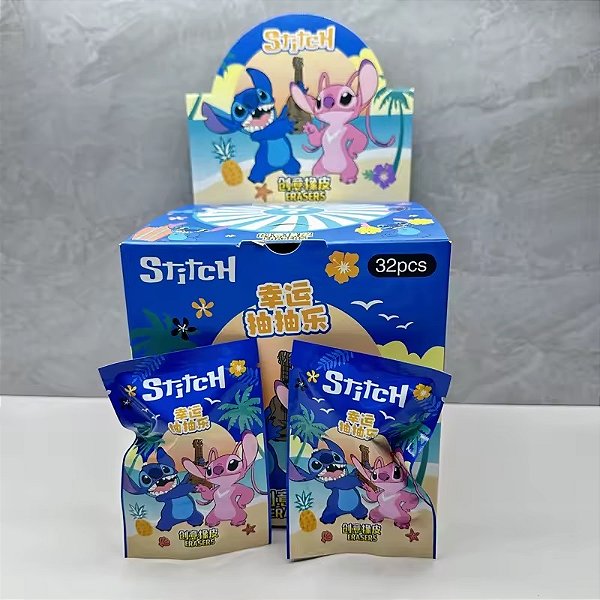 Borracha Fofa Surpresa Stitch & Angel