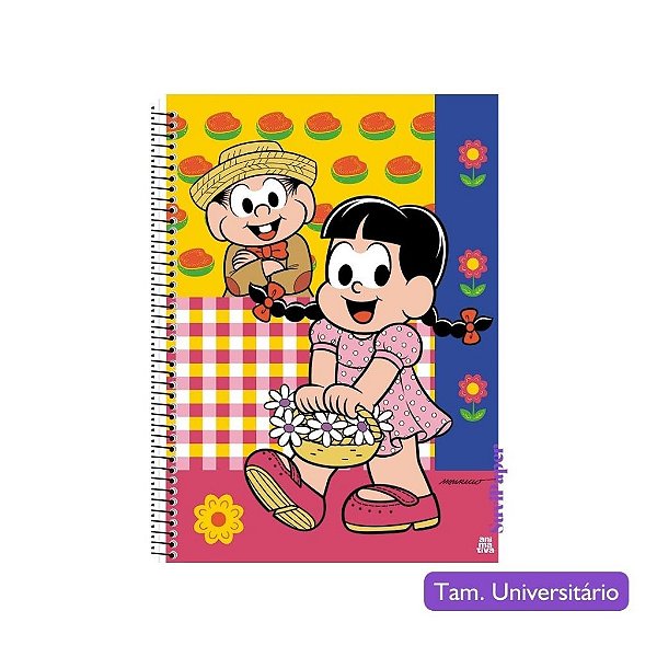 Caderno Universitário Grande Chico Bento 1 Matéria 80 Folhas Animativa Escolar
