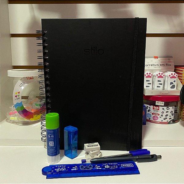 Kit Volta às Aulas Essencial – Caderno + Itens Básicos
