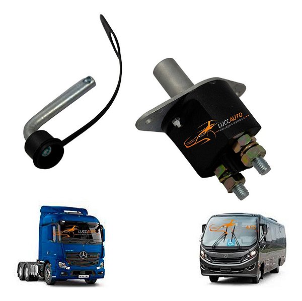 Chave Geral Mercedes Automotiva Bateria Atego Axor Actros Accelo 710 A3845457008 Universal 250 Amper Universal 250 Amper 12 Volts 24 Volts Continuo A Prova De Agua