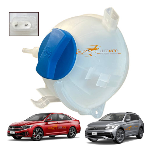 Reservatório Agua Radiador Com Tampa E Sensor Jetta Golf