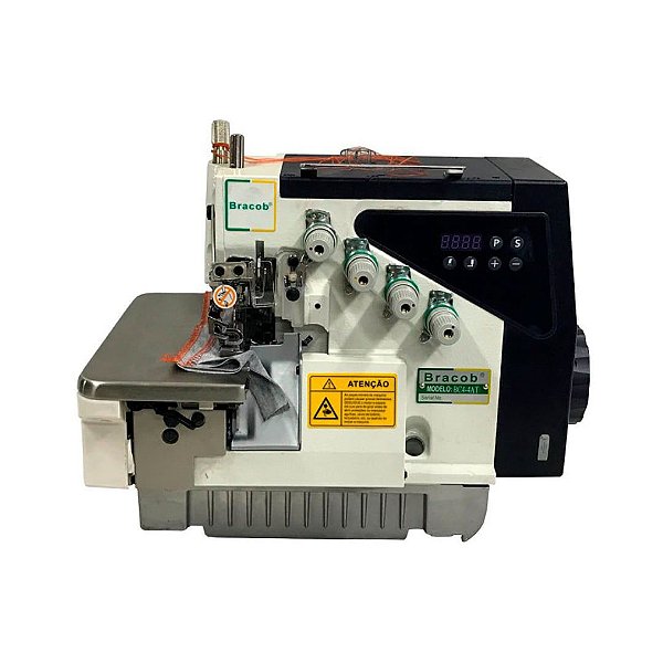Máquina de Costura Overlock Industrial Ponto Cadeia Bracob BC S4 4 AT 4 fios