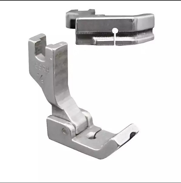 Calcador Vivo Direito 1/4 para Máquina de Costura Industrial