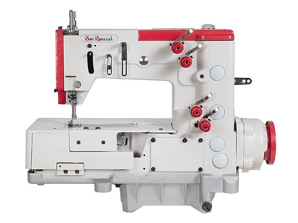 Máquina de Costura Picueta Direct Drive Sun Special SS-1302 – 2 Agulhas A Máquina de Costura Picueta Sun Special SS-1302 Direct Drive é ideal para confecções que buscam acabamento decorativo profissional, produtividade e precisão na produção de peças deM