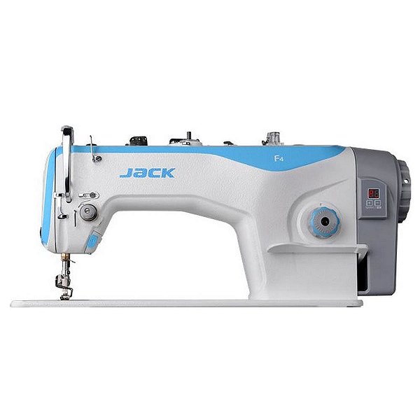 Máquina de Costura Reta Industrial Jack F4 Direct Drive com Kit Calcadores + Bobinas + Agulhas