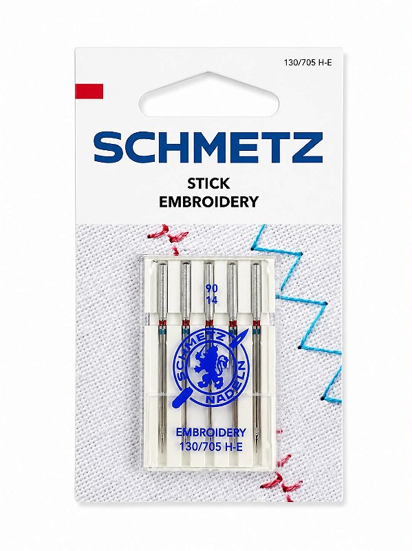 Agulha Schmetz Embroidery 90/14 para Máquinas de Bordado e Costura