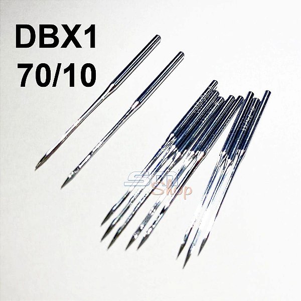 10 Agulhas DBX1 70/10 para Máquinas de Costura e Bordado Industrial
