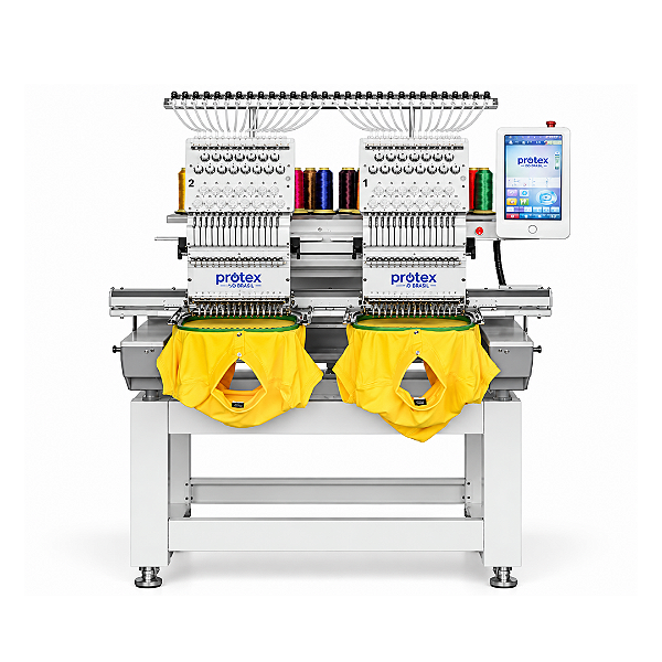 Máquina de Bordado Protex Industrial 1502 - 2 Cabeças 15 Agulhas