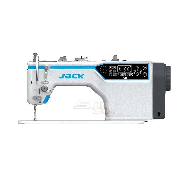 Máquina de Costura Reta Industrial Jack A4E Direct Drive com Kit Calcadores + Bobinas + Agulhas