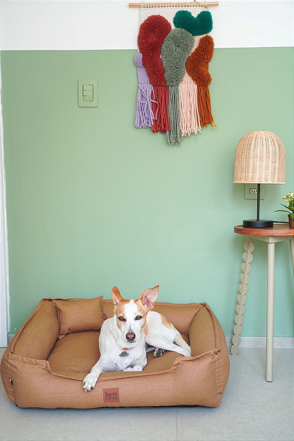 Cama para Cachorro AcquaTec Bege Terra