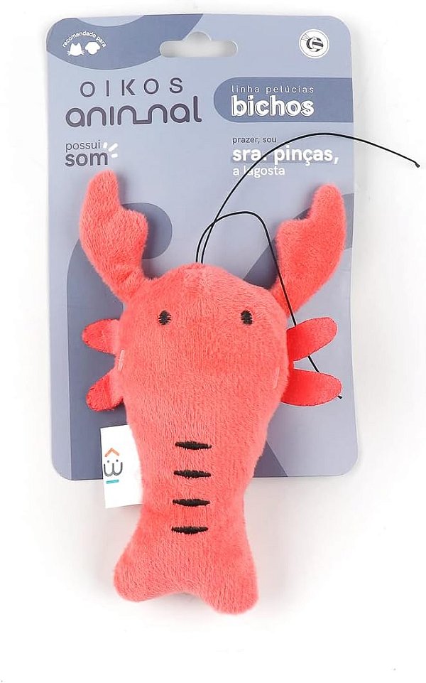 Sra Pinças - pelúcia para pets de porte pequeno