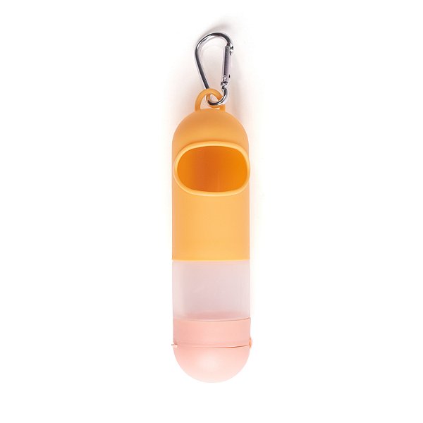 Porta Saquinhos Higiênicos com Recipiente para Alcool em Gel - Rosa