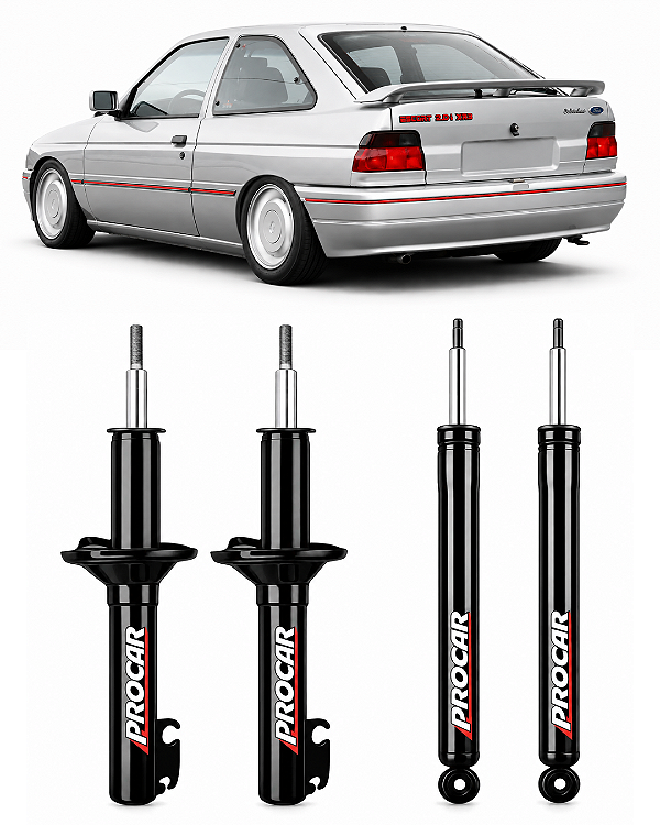 Amortecedor Preparado para Ford Escort Europeu Turbo Rua