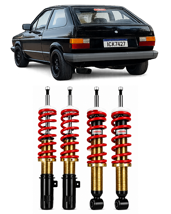 Kit Suspensão Coilover Turbo Rua Gol G1/G2/G3