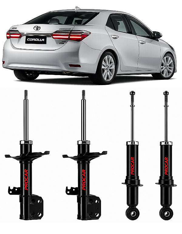 Amortecedor Preparado para Toyota Corolla 2012 a 2019