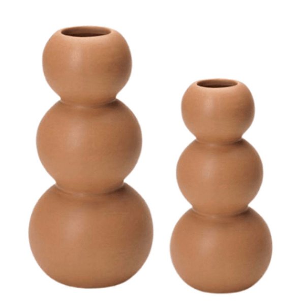 Vaso de Cerâmica Fendi - Terracota Fosco