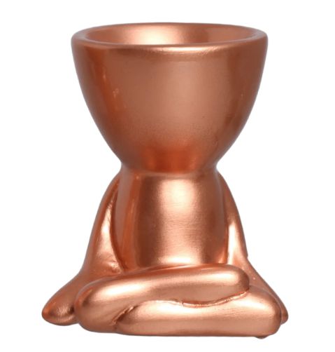 Vaso Noa Plant Bronze Sentado Pernas Cruzadas