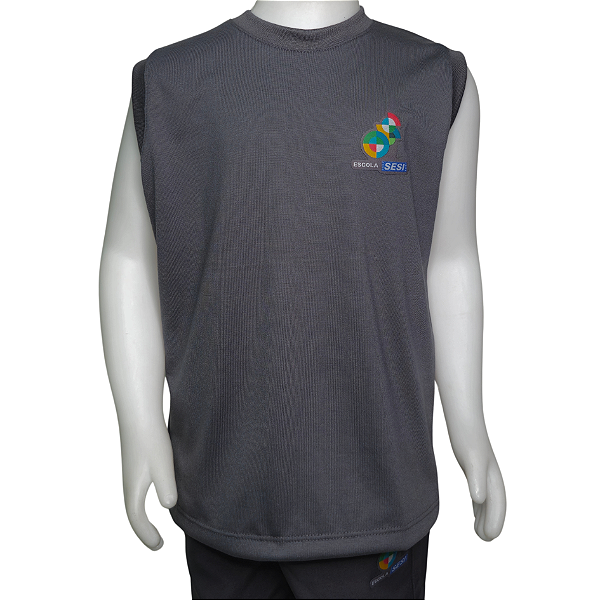 Regata PV Cinza - Uniforme Oficial Escola Sesi